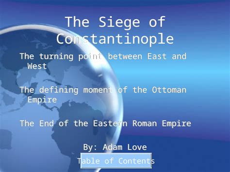 The Siege of Constantinople; Ottoman Conquest; A Turning Point in History and The Legacy of Lala Mustafa Pasha